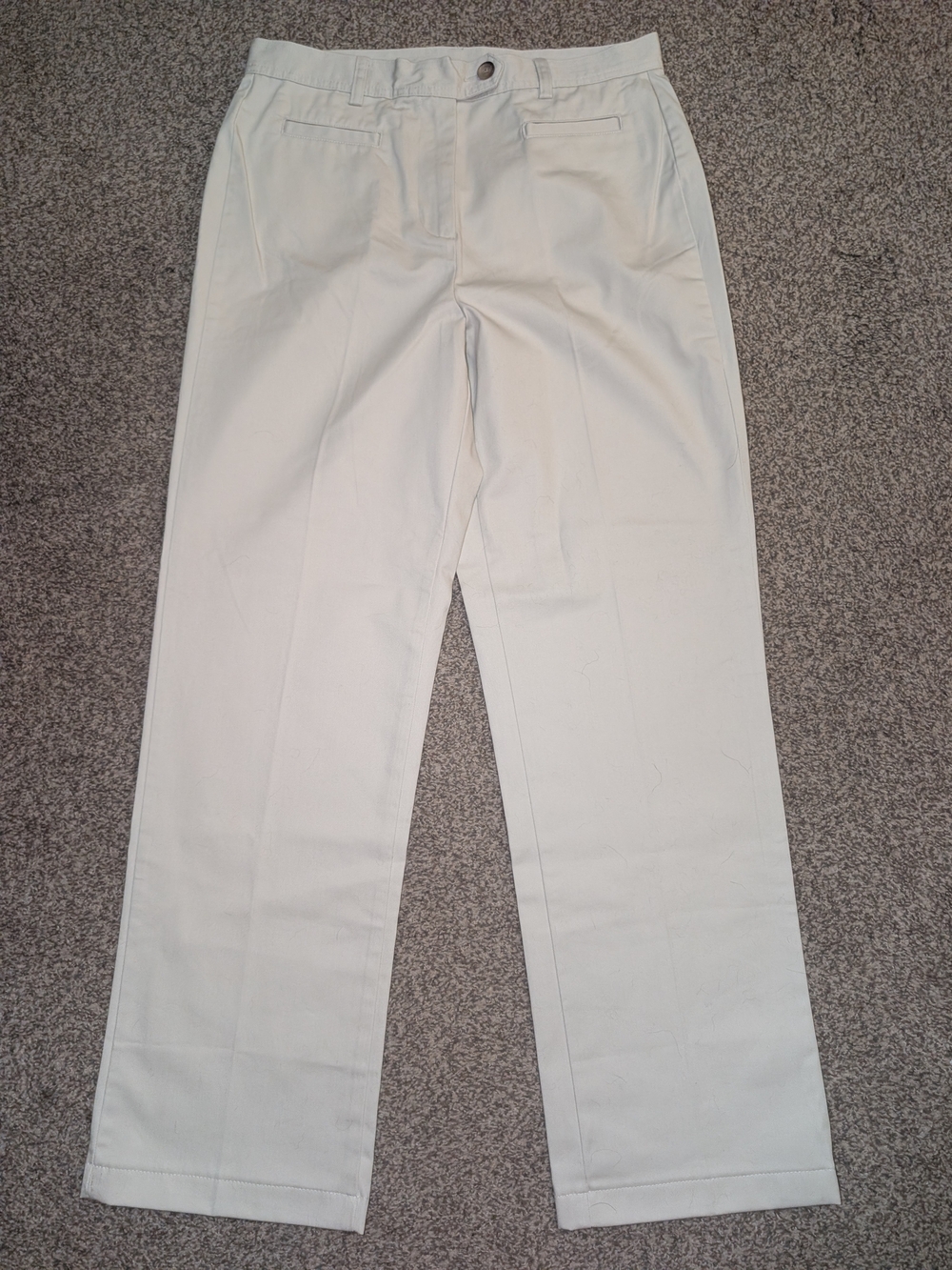 Lands End Women's Light Tan khaki Like New 10 Midrise Dress Pants